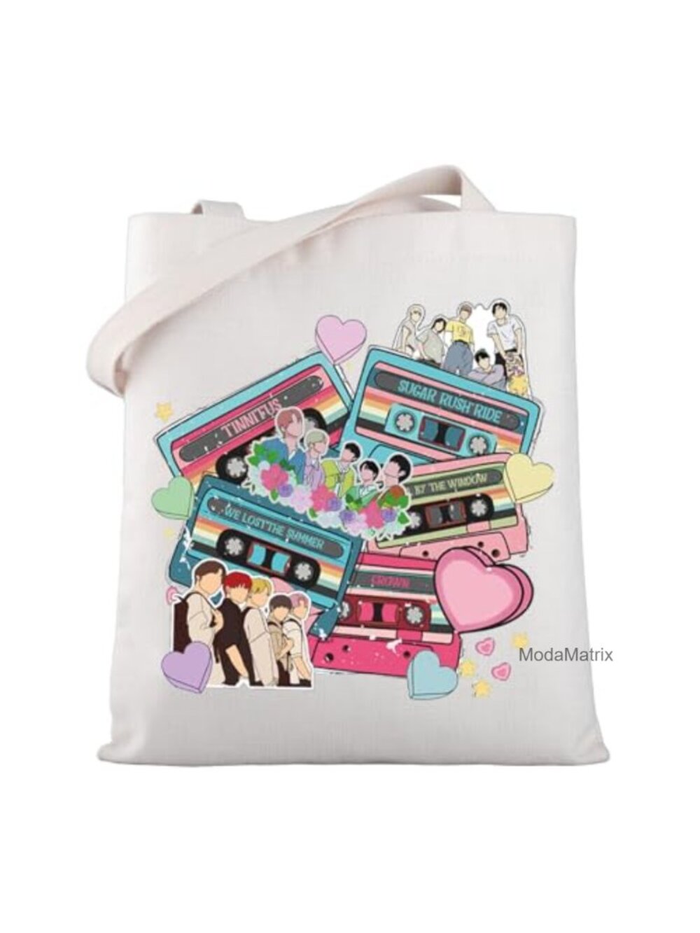 Canvas Tote Bag Waterproof Korean Music Fans Gift Large Shoulder Bag